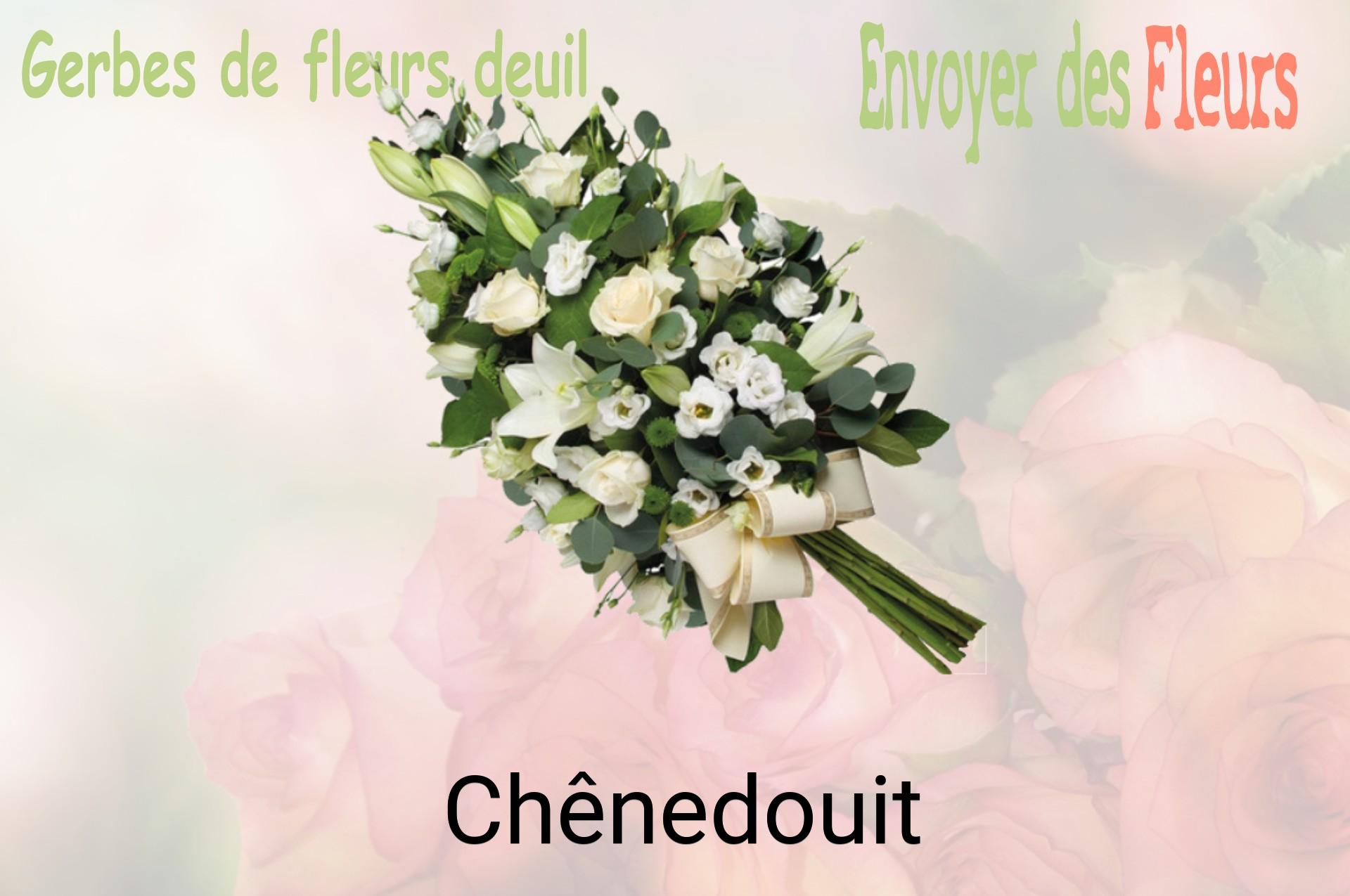 Gerbe de fleurs de deuil livrée à Chênedouit